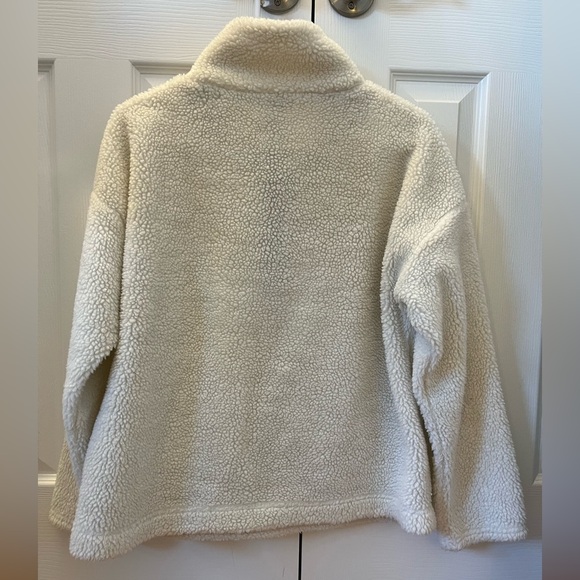 J Crew Sherpa Popover Jacket Size Small - Picture 5 of 6